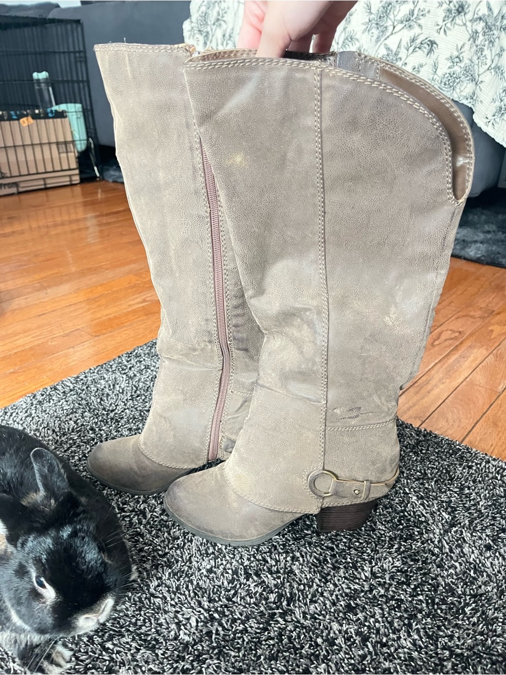 Fergalicious Boots with Buckle Size 7 (Sir Bunny not included)